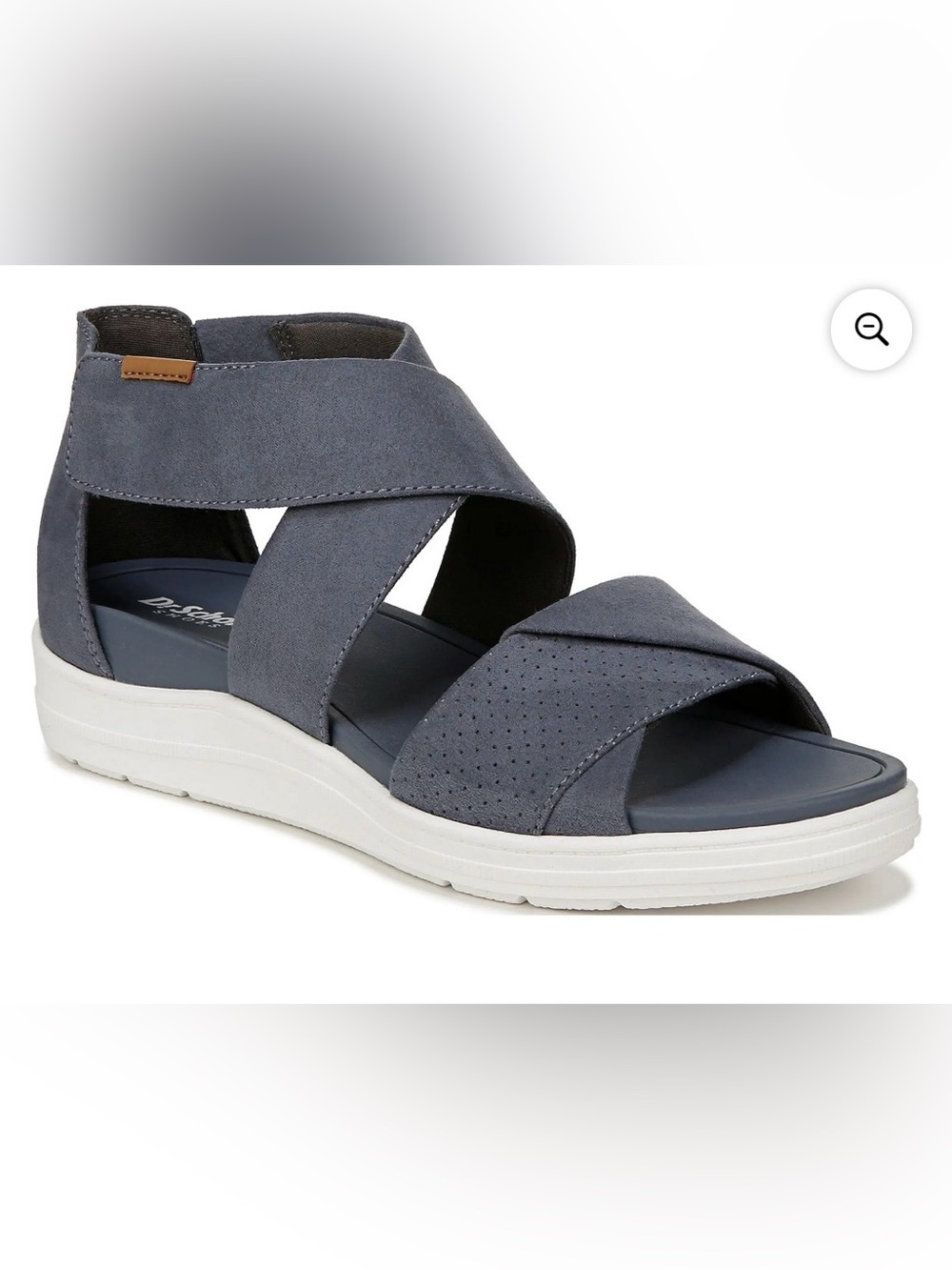 Dr. Scholl's Blue Time Off Fun Adjustable Ankle Strap Crisscross Sport Sandal